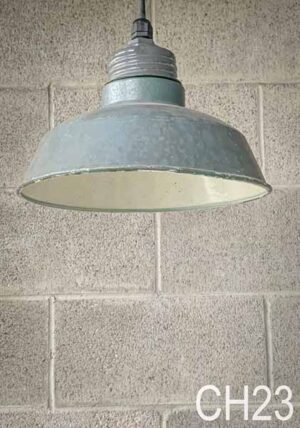 CH23-Qty-2.   Grey 12"D china hat c/w cord