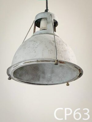 CP63-Qty-21. Metal with 14"D aluminium reflector.  Mogul base c/w 15′ cord