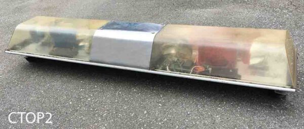 CTOP2-Qty-3.  Police car top with red and blue lights 11 1/2″ x 47″