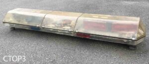 CTOP3-Qty-1. Car top police light with red and blue lights 12 1/2″ x 47″
