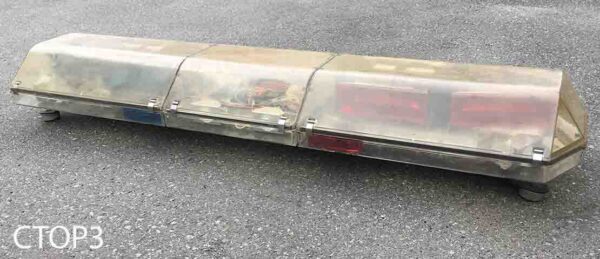 CTOP3-Qty-1. Car top police light with red and blue lights 12 1/2″ x 47″