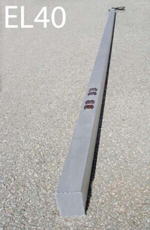 EL40-Qty-6.  10ft power pole c/w 2 plugs and cords