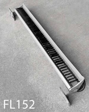 FL152-Qty-2.  Grey metal swivel single T5 fluorescent or 12 Volt hybrid Leds. Both exist in light. 50″ long, c/w cord