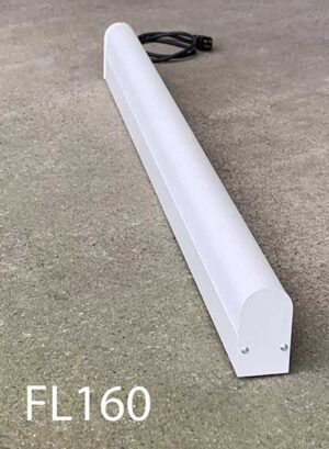 FL160-Qty-10. White 4' fluorescent T8 single tube- 48" x 2.5" x 5" -Led package available.