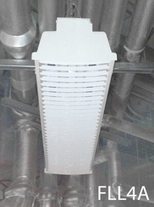 FLL4A-Qty-18. T8 or T12 4ft fluorescent cw industrial reflectors, louvers, end cap and cord. Led package available.