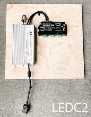 LEDC2- Qty-10. 25 amp 24 volt power supply with 12 circuit 5 amp per circuit dimming decoder on board.