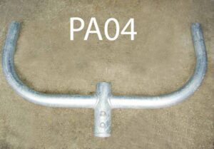PA04-Qty 4.  Fits on Pole1 or Pole02. Bottom is 2 1/2" inside diameter(fits on pole), tops are 2 3/8" outside diameter(lights fit over these).