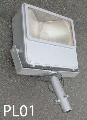 PL01-Qty-9.  Silver 24″ x 20″ Mogul base bulb c/w cord- Fits directly onto Pole01, Pole02, or PA04. Bulbs available on G16