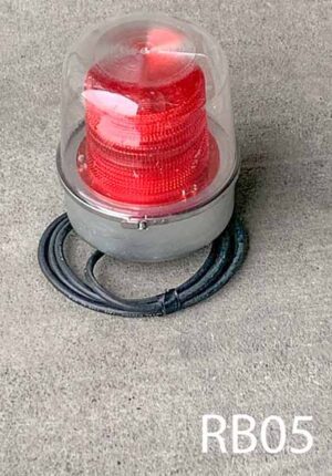 RB05-Qty-2. Red Flasher strobe c/w cord.