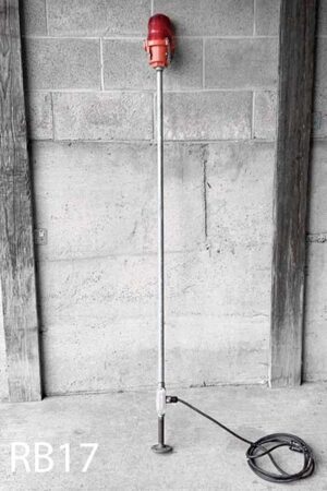 RB17-Qty-2. Red beacon light on 60" pole c/w cord