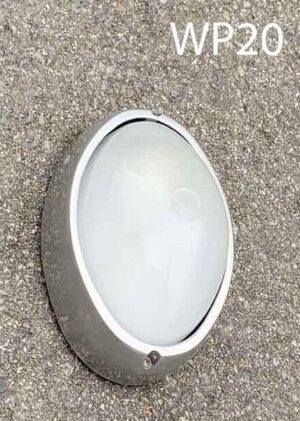 WP20-Qty-22. Silver oval 8” marine light