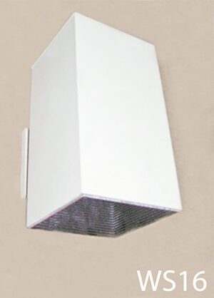 WS16-Qty-9.  Off white down light sconce 11"H x 8"W