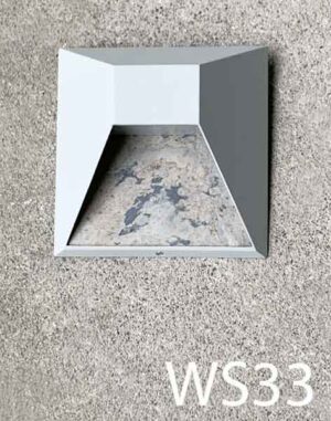 WS33-Qty-6. Light grey wall sconce with marble design and hybrid 24 volt Leds- 8" x 8"