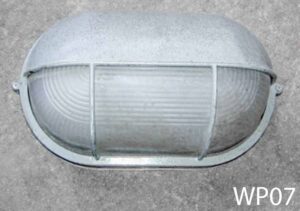 WP07-Qty-21.  Grey marine light 12” x 6” half covered c/w cord