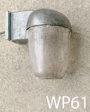 WP61- Qty-1. Grey wall light with cord. 12" H