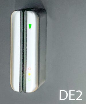 DE2-Qty-2  Silver card reader 3 ½”H x 1 ½”W x 1 ½”deep with led lights 12 volt DC
