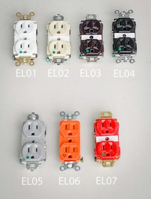 Buy or rent, available by plug or plug with easy box and cord. EL01-Qty-80. White hospital grade plug. EL02-Qty-60 Ivory. EL03-Qty-50 Brown. EL04-Qty-25 Black. EL05-Qty-9. Grey.  EL06-Qty-20. Orange. EL07-Qty-51. Red