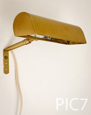 PIC7-Qty-2. Bronze 7" adjustable picture light with medium base socket and cord.