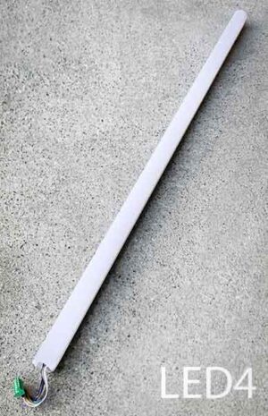 LED4-Qty-27. 46" LED aluminum channel with diffusion with RGBWW Leds. 1 3/4" D