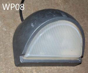 WP08-Qty-2.  Grey 9″ Long 45 degree angle front c/w cord