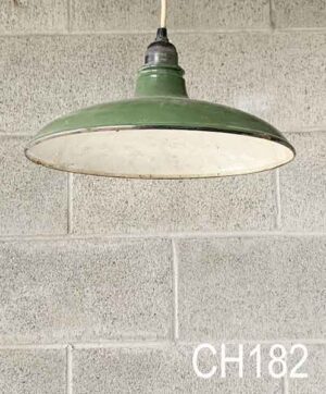 CH182-Qty-1. Green 12"D china hat c/w cord