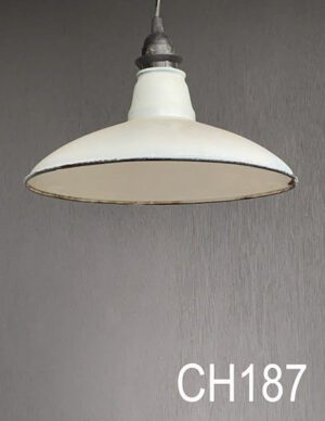 CH187-Qty-1. White 12" china c/w cord