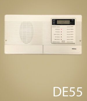DE55-Qty-1. Beige intercom with buttons, read out, red Led. 12 volt. 15" x 8 1/4"