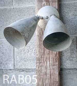 RAB05-Qty-1. Aluminum vintage adjustable double head wall light