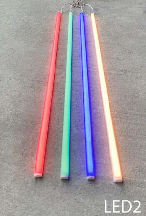 LED2-Qty-25. RGBW (tungsten) Leds in 47" half round diffused channel 24 Volt