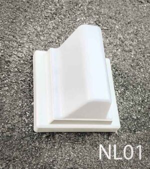 NL01-Qty-17.  White plastic nurse call light.  3″ x 3″ c/w 24volt bulb- hospital- medical