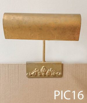 PIC16-Qty-1. Bronze 8" adjustable picture light that attaches to picture of 1/2" thickness maximum with hybrid leds 24 volt and cord.