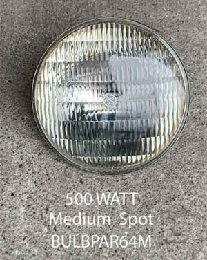 BULBPAR64M-Qty-5. PAR 64 500 watt medium spot