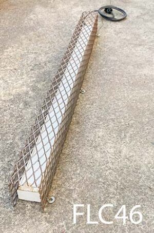 FLC46-Qty-2. Metal cage for single 4' fluorescent light. FLC48-Qty-4. Metal cage for single 2' fluorescent light. 3.5" wide.