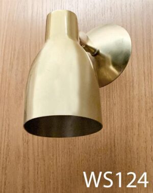 WS124-Qty-2. Brass bullet sconce