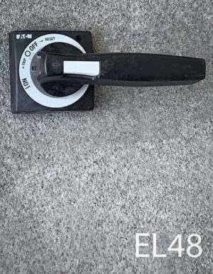 EL48-Qty-1. Black and white switch with on/off/reset 7" long