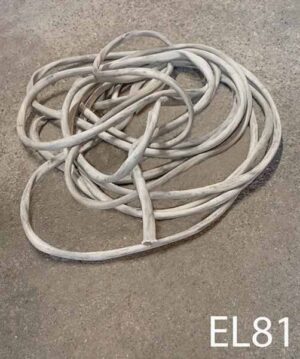 EL81-Qty-30' Aged white cloth wire covering. 3/4"D
