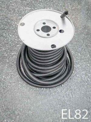 EL82-Qty- Half roll black plastic wire cover. 5/8"D