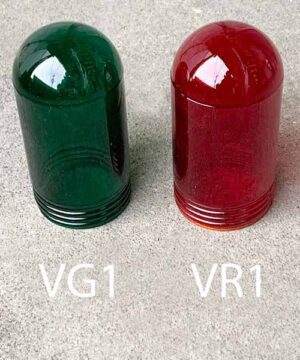 VR1-Qty-19. Red glass for V01, V03.  VG1-Qty-3. Green glass for V01, V03