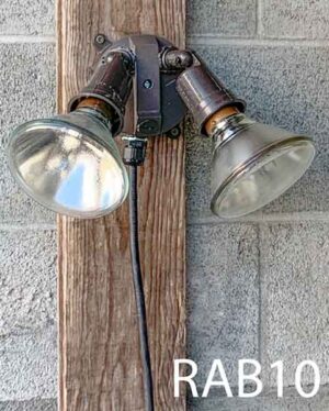 RAB10-Qty-2. Brown double head c/w box and cord.