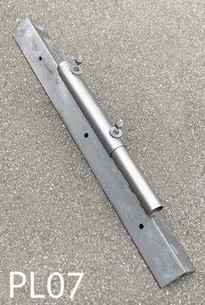 PL07-Qty-2. Grey steel adjustable corner bracket for PL06 cobra head.