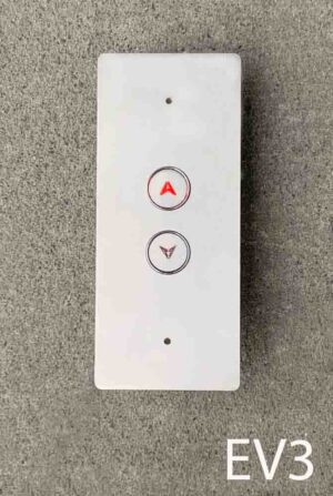 EV3-Qty-3. Stainless elevator up/down push button. 24 volt 10.5" x 4.5"