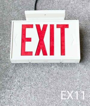 EX11-Qty-4.Beige exit sign c/w cord