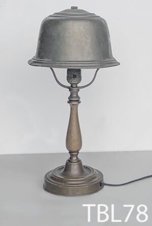 TBL78-Qty-1. Brass table lamp with switch and cord.