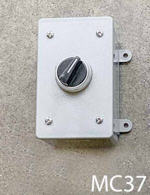 MC37-Qty-2. Black switch mounted in box 3"x4 3/4"