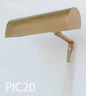 PIC20-Qty-4. Bronze 8" picture light with cord. Medium base bulb