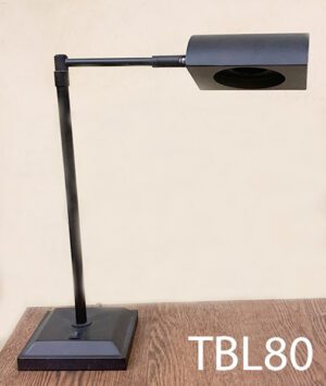 TBL80-Qty-1. Black metal adjustable desk lamp