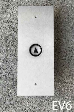EV6-Qty-1. Stainless elevator up or down button with white 24 volt light. 10" x 4"