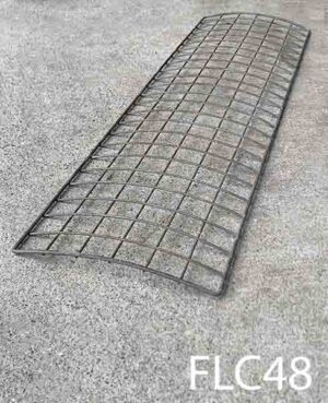 FLC48-Qty-19. Metal curved cage 13.5" x 48" for fluorescents and other lights.