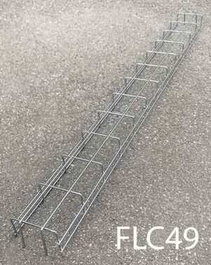 FLC49-Qty-15. Metal 4' single fluorescent cage with wrap around edges