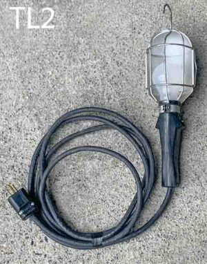 TL2-Qty-3. Metal and rubber trouble work light with cord.